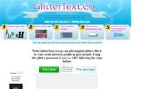 Desktop Screenshot of glittertext.co