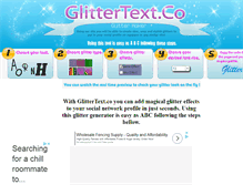 Tablet Screenshot of glittertext.co